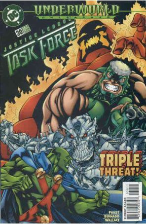 Justice League Task Force 30 published by DC with cover art by Chris Batista