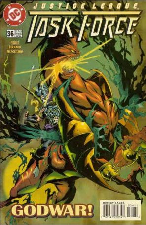 Justice League Task Force 36 published by DC with cover art by Ramon Bernado