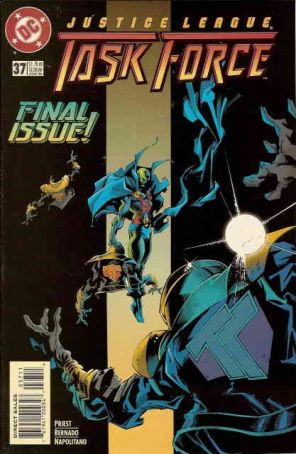 Justice League Task Force 37 published by DC with cover art by Ramon Bernado