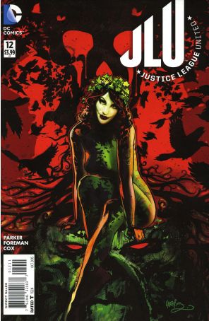 Justice League United 12 published by DC with cover art by Tony Harris