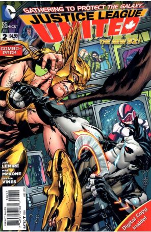 Justice League United 2C published by DC with cover art by Mike McKone