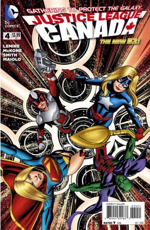 Justice League United 4C published by DC with cover art by Mike Mckone