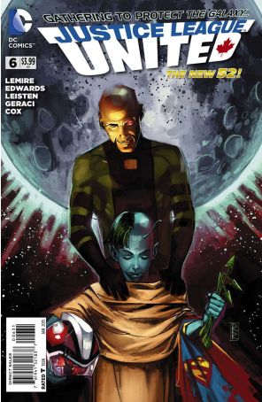Justice League United 6A published by DC with cover art by Rod Reis