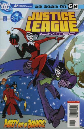 Justice League Unlimited 41 published by DC with cover art by Zach Howard
