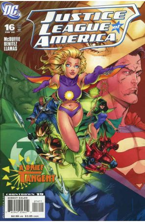 Justice League of America (2nd Series) 16 published by DC with cover art by Joe Benitez