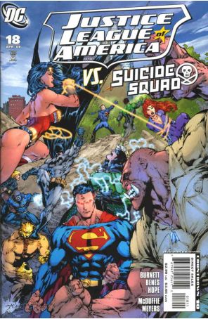 Justice League of America (2nd Series) 18 published by DC with cover art by Ed Benés