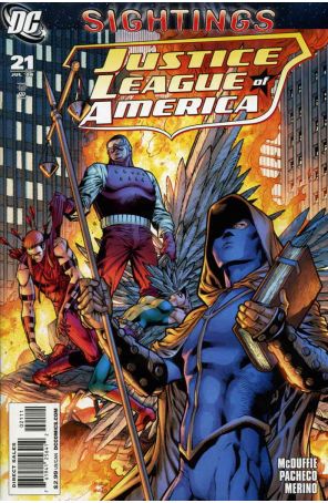 Justice League of America (2nd Series) 21 published by DC with cover art by Carlos Pacheco