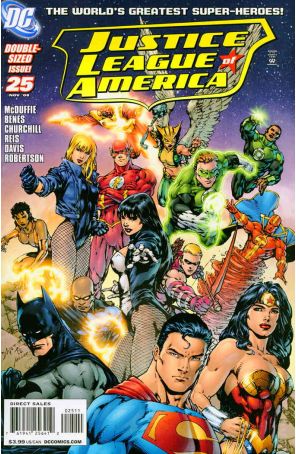Justice League of America (2nd Series) 25 published by DC with cover art by Ed Benés