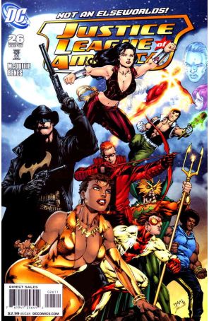 Justice League of America (2nd Series) 26 published by DC with cover art by Ed Benés