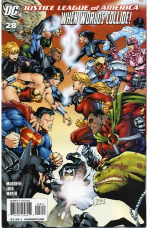 Justice League of America (2nd Series) 28 published by DC with cover art by Ed Benés