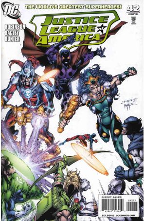 Justice League of America (2nd Series) 42 published by DC with cover art by Mark Bagley