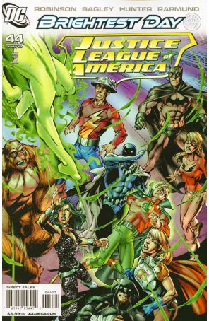 Justice League of America (2nd Series) 44 published by DC with cover art by Mark Bagley