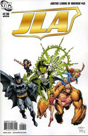 Justice League of America (2nd Series) 53 published by DC with cover art by Mark Bagley