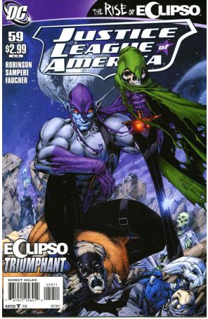 Justice League of America (2nd Series) 59 published by DC with cover art by Brett Booth