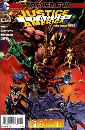 Justice League of America (3rd Series) 14 published by DC with cover art by Eddy Barrows