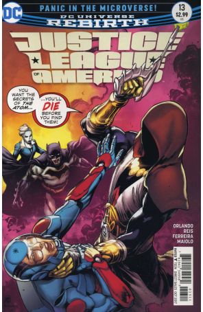 Justice League of America (5th Series) 13 published by DC with cover art by Ivan Reis