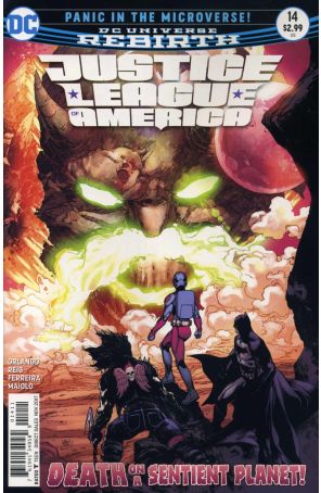 Justice League of America (5th Series) 14 published by DC with cover art by Ivan Reis