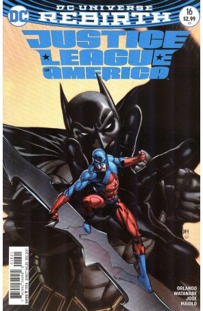 Justice League of America (5th Series) 16A published by DC with cover art by Doug Mahnke