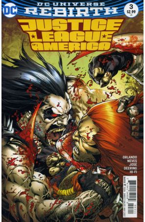 Justice League of America (5th Series) 3 published by DC with cover art by Ivan Reis