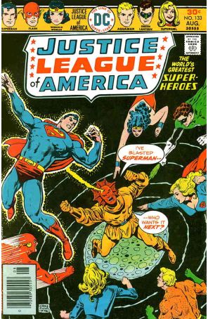 Justice League of America 133 published by DC with cover art by Ernie Chan
