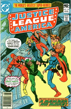 Justice League of America 181 published by DC with cover art by Ross Andru