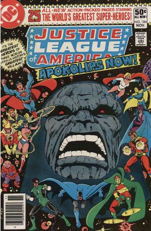 Justice League of America 184 (Newsstand) published by DC with cover art by George Pérez