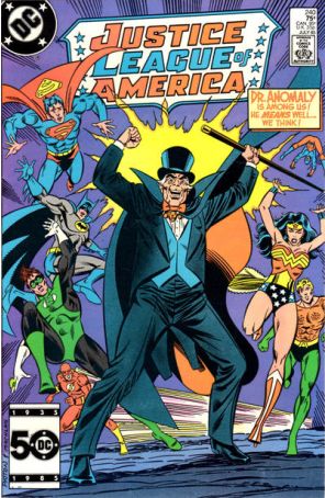 Justice League of America 240 published by DC with cover art by Chuck Patton
