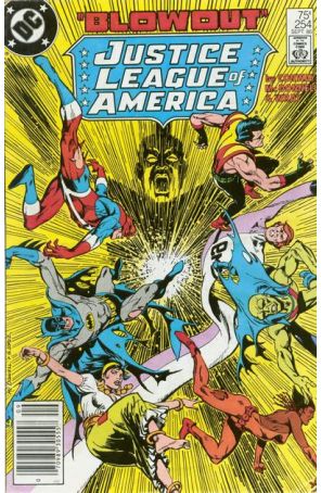 Justice League of America 254 (Newsstand) published by DC with cover art by Luke McDonnell
