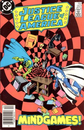 Justice League of America 257 (Newsstand) published by DC with cover art by Luke McDonnell