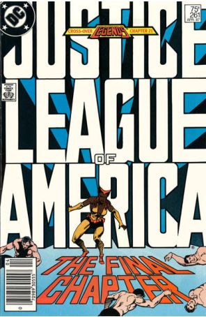 Justice League of America 261 (Newsstand) published by DC with cover art by Luke McDonnell