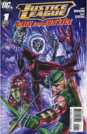 Justice League: Cry for Justice 1A published by DC with cover art by Mauro Cascioli