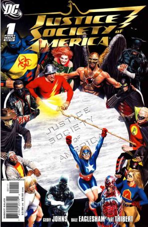 Justice Society of America (2nd Series) 1 published by DC with cover art by Alex Ross