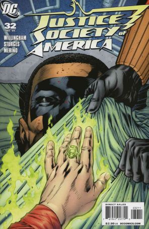 Justice Society of America (2nd Series) 32 published by DC with cover art by Jesus Merino