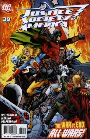 Justice Society of America (2nd Series) 39 published by DC with cover art by Jesus Merino
