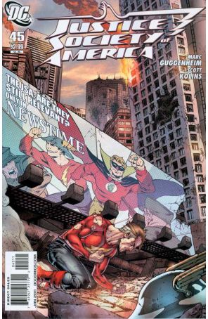 Justice Society of America (2nd Series) 45 published by DC with cover art by Shane Davis