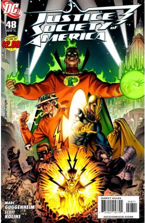 Justice Society of America (2nd Series) 48 published by DC with cover art by Scott Kolins