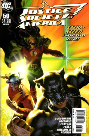 Justice Society of America (2nd Series) 50 published by DC with cover art by Felipe Massafera