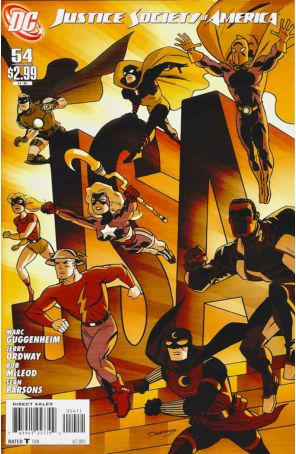 Justice Society of America (2nd Series) 54 published by DC with cover art by Darwyn Cooke