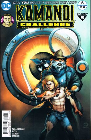 The Kamandi Challenge 5A published by DC with cover art by Ivan Reis