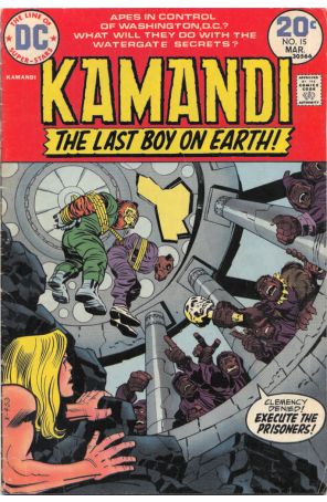 Kamandi, the Last Boy on Earth 15 published by DC with cover art by Jack Kirby