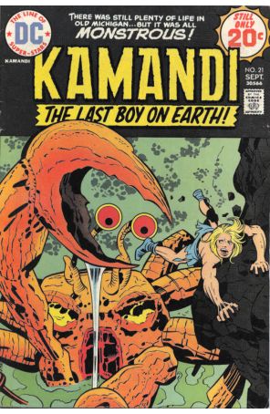Kamandi, the Last Boy on Earth 21 published by DC with cover art by Jack Kirby