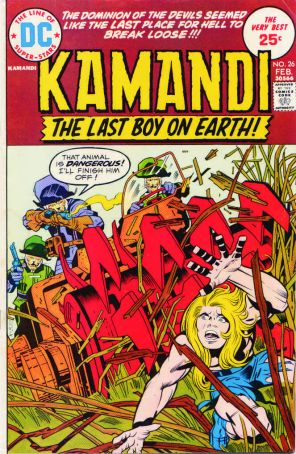 Kamandi, the Last Boy on Earth 26 published by DC with cover art by Jack Kirby