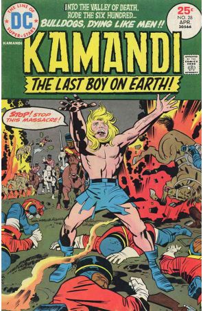 Kamandi, the Last Boy on Earth 28 published by DC with cover art by Jack Kirby