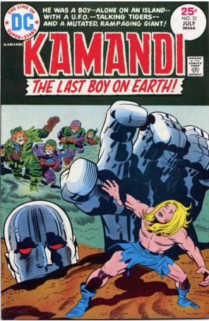 Kamandi, the Last Boy on Earth 31 published by DC with cover art by Jack Kirby