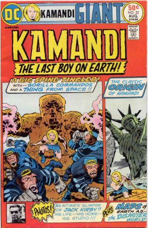 Kamandi, the Last Boy on Earth 32 published by DC with cover art by Jack Kirby