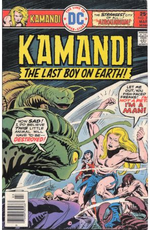 Kamandi, the Last Boy on Earth 39 published by DC with cover art by Joe Kubert