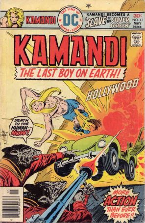 Kamandi, the Last Boy on Earth 41 published by DC with cover art by Joe Kubert