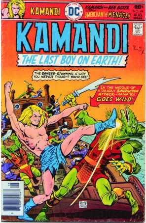Kamandi, the Last Boy on Earth 44 published by DC with cover art by Ernie Chan