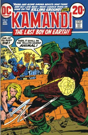 Kamandi, the Last Boy on Earth 5 published by DC with cover art by Jack Kirby