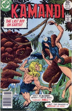 Kamandi, the Last Boy on Earth 53 published by DC with cover art by Al Milgrom